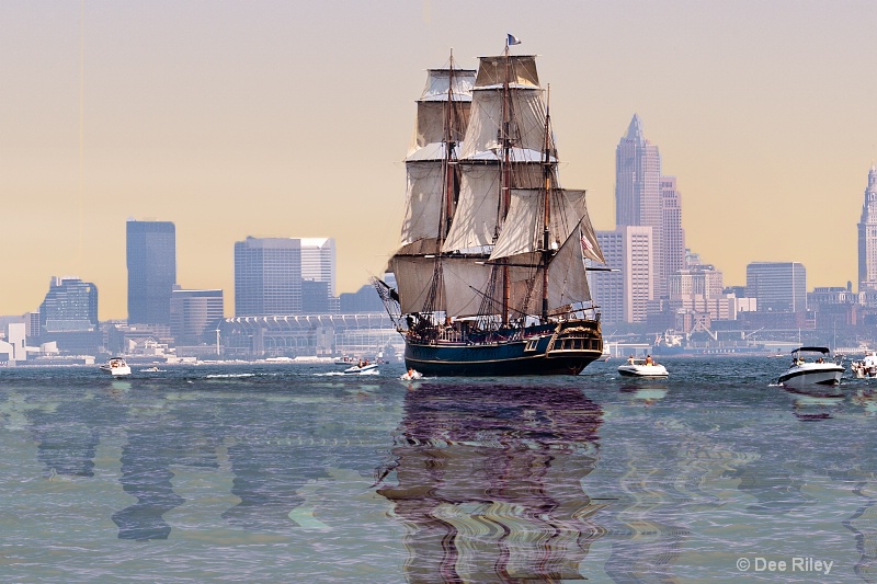 Tall Ship in Cleveland Harbor