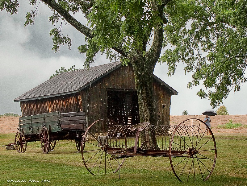 Antique Farm Implements:  at Barn #2