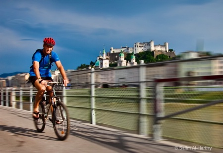 Cycling away in Salzburg