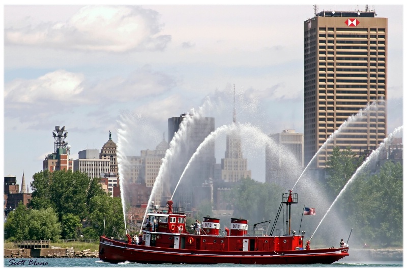 Buffalo, NY Fireboat , The Edward M. Cotter.