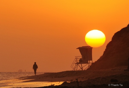 Sunset Over Crystal Cove State Beach, CA