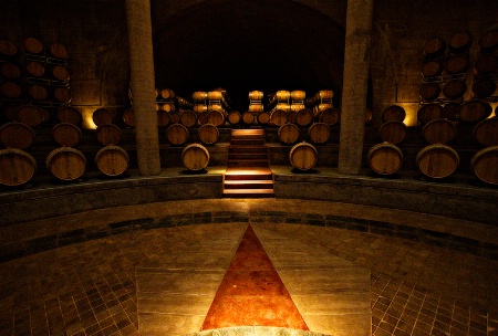 Temple-like wine cave