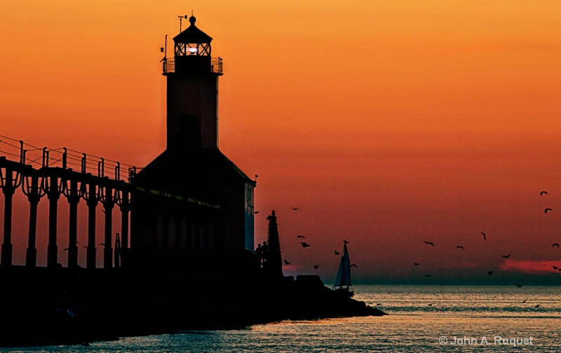 Michigan City Lighthouse - ID: 10501582 © John A. Roquet