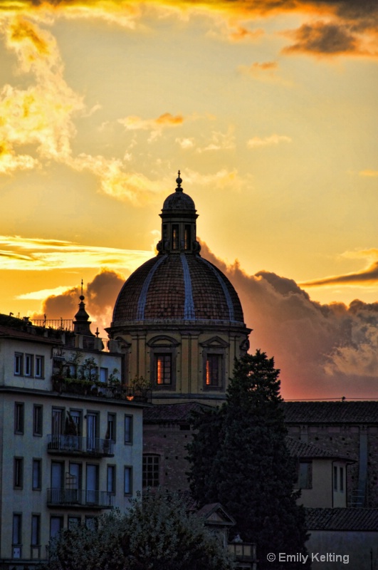 Florence dome at sunset