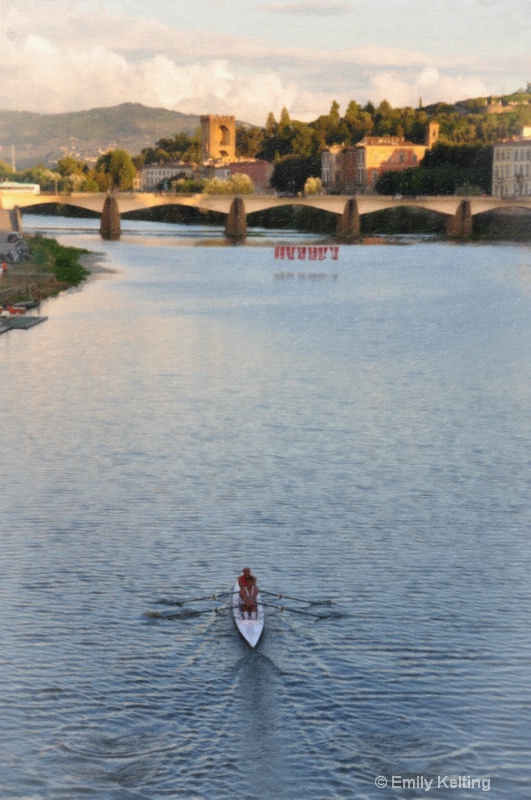 Rowers on the Arno
