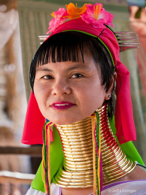 Karen-Padaung Woman, Two, Thailand Hill tribes - ID: 10505620 © Jeff Lovinger