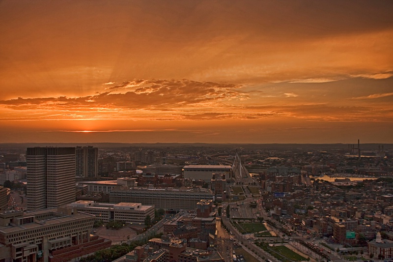 The Sun Sets on Boston