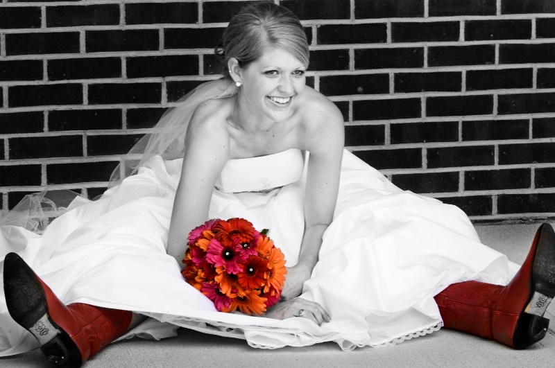 Mary Beth's Wedding Selective Coloring - ID: 10546887 © Shelia Earl