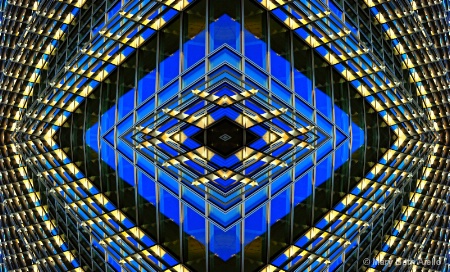 Centered in Cool Blue