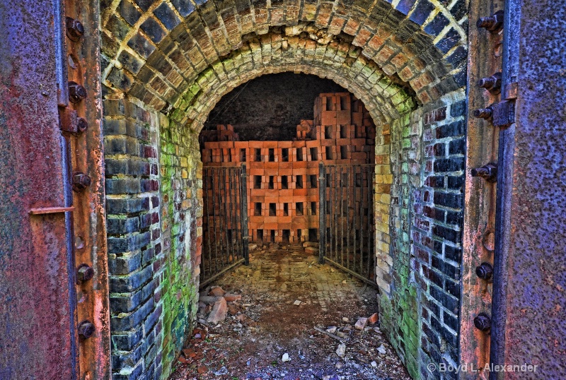 Center of the Ocoquan Workhouse brick kiln.