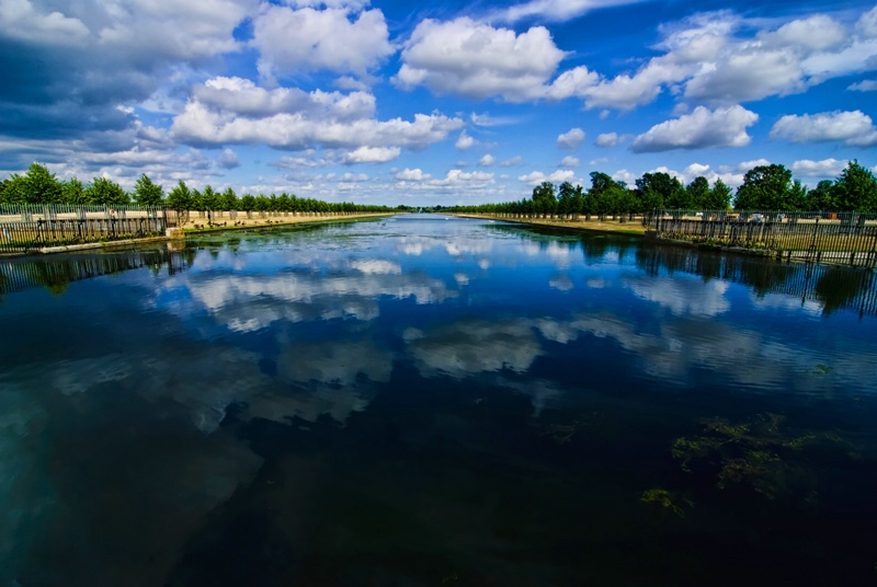 Hampton Court Lake Reflection, England