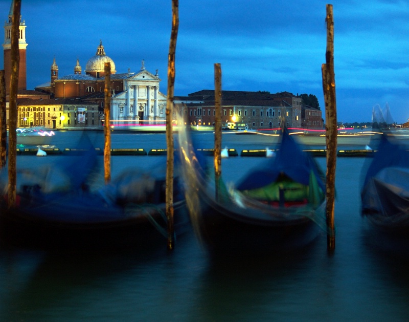 Venice: Bobbing gondolas