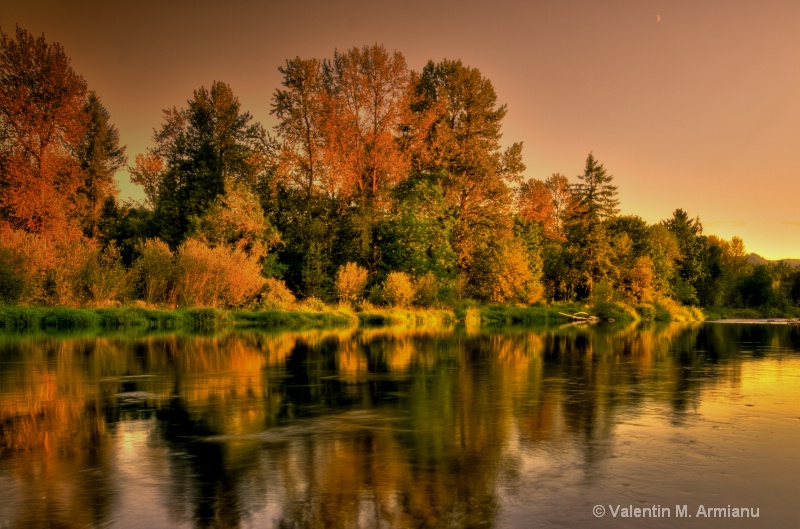 Le coucher de soleil