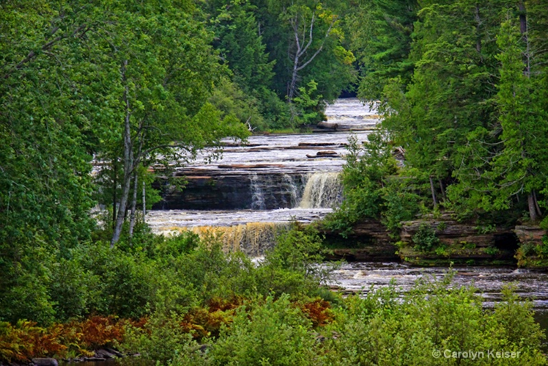 Lower Falls on the Tahquamenon River, Michigan