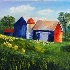 © Mike D. Perez PhotoID# 10668682: Colorful Barn - Oil on Canvas 14"x18"