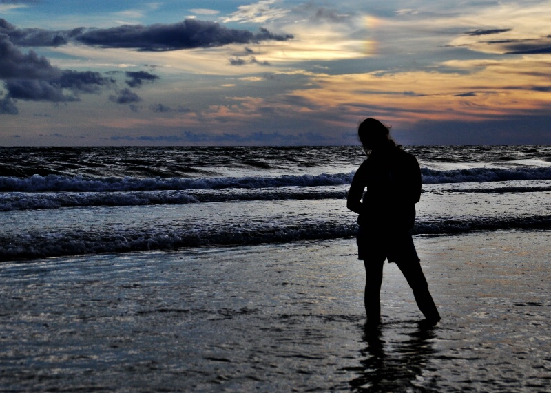 sunset at the beach