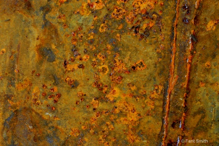 Rust on Bottom of Copper Bucket