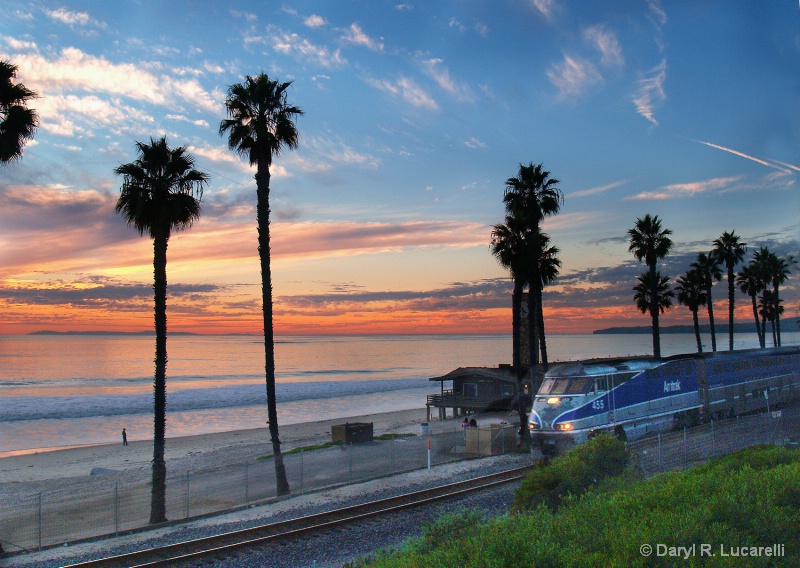 San Clemente Sunset Train - ID: 10772875 © Daryl R. Lucarelli