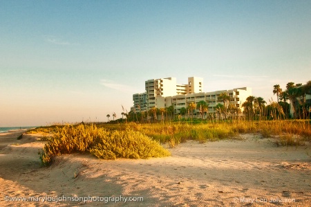 LBK Club from south on beach