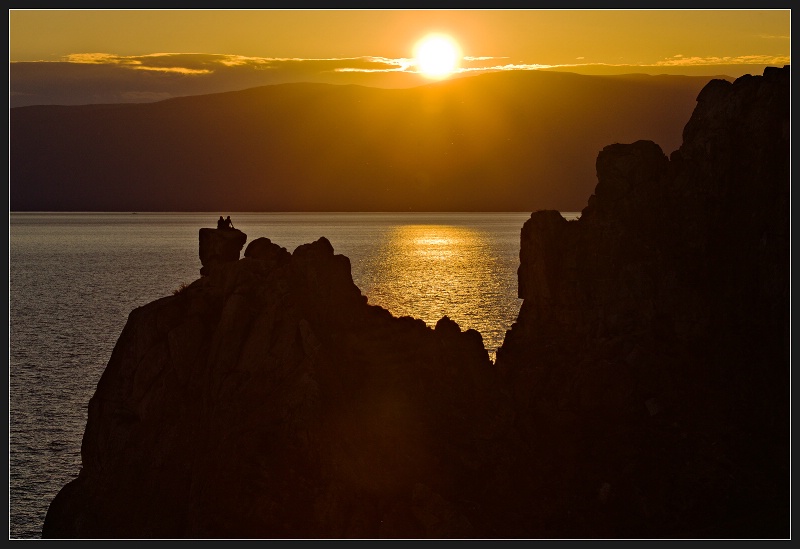 Baikal sunset for two