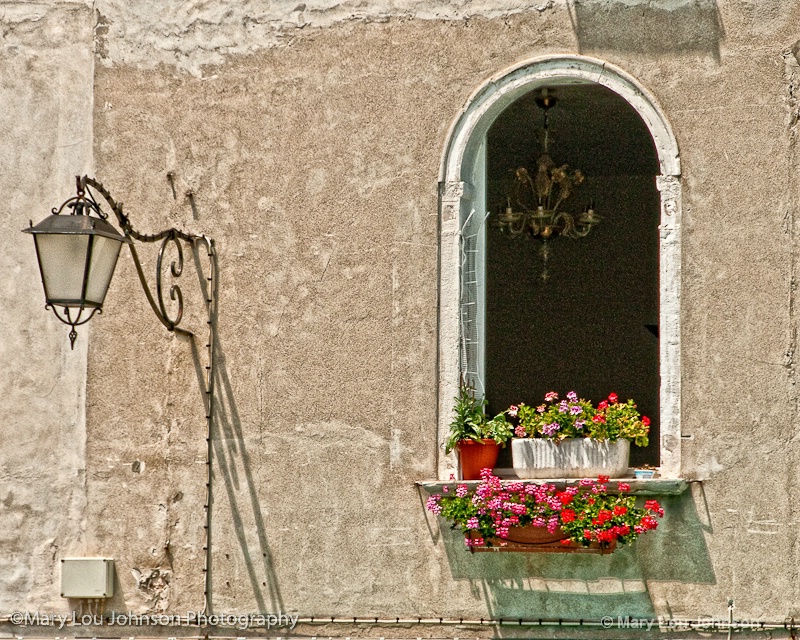 Venice Window with Lantern