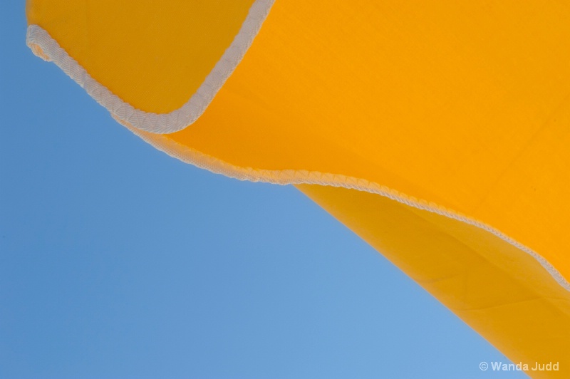 Yellow Umbrella and Blue Sky - ID: 10794321 © Wanda Judd