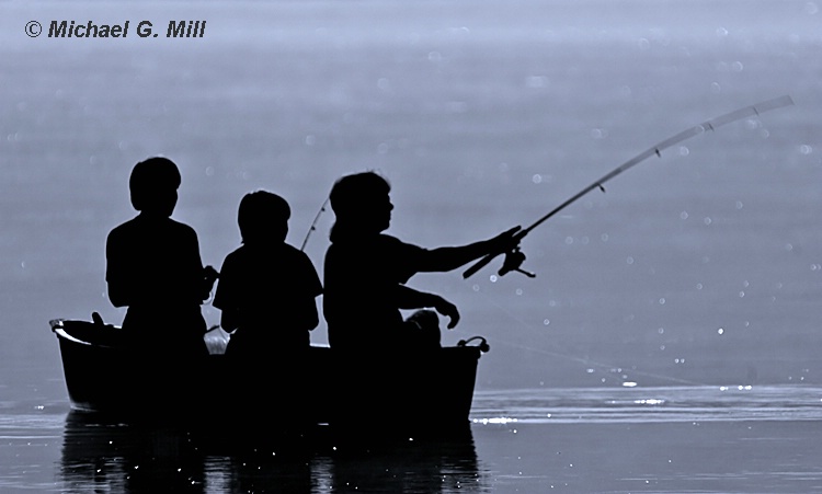 Three Boys Fishing