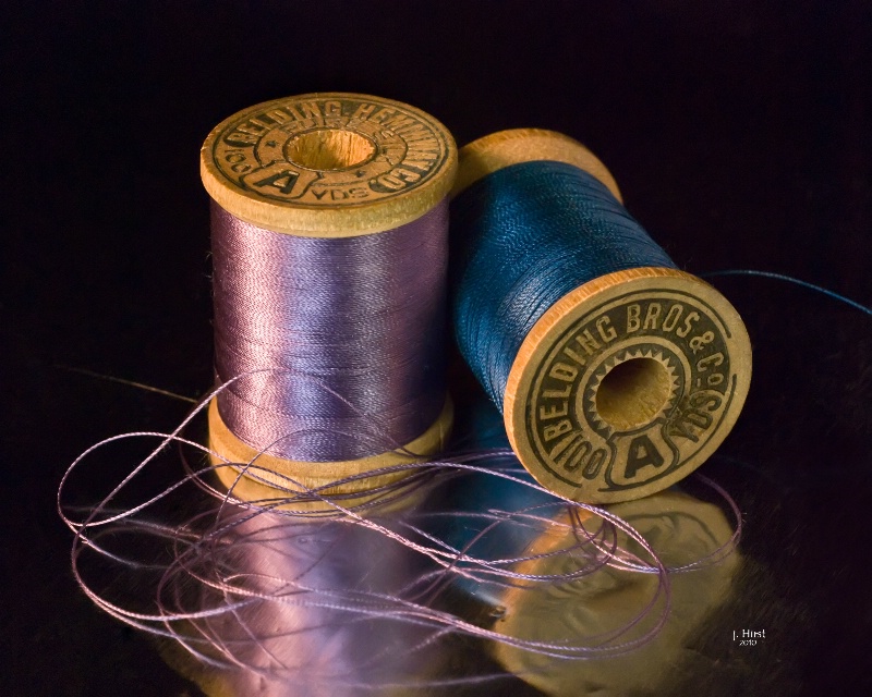 Purple and Blue Thread