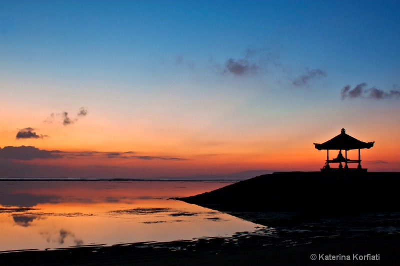 Sanur beach at dawn