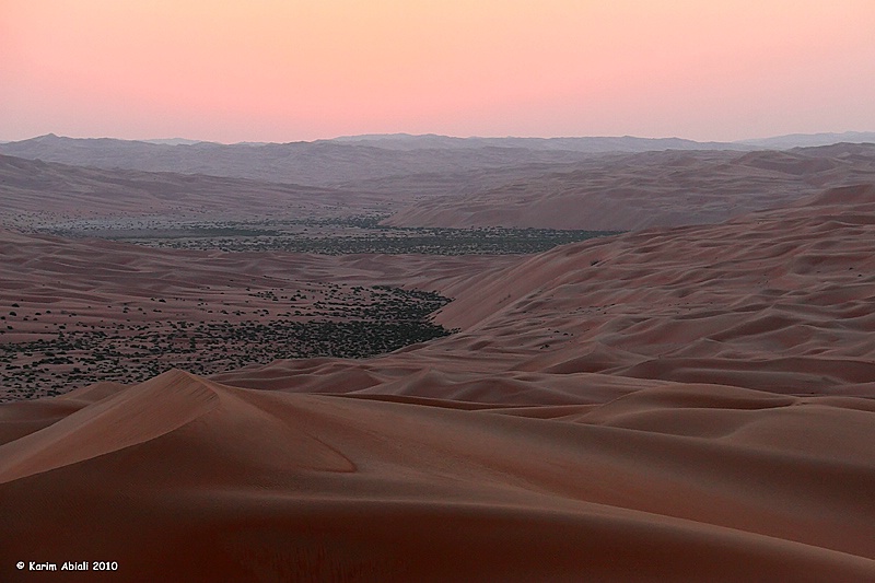 Sunset over Liwa Desert