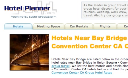 The bridge image on Hotel Planner site