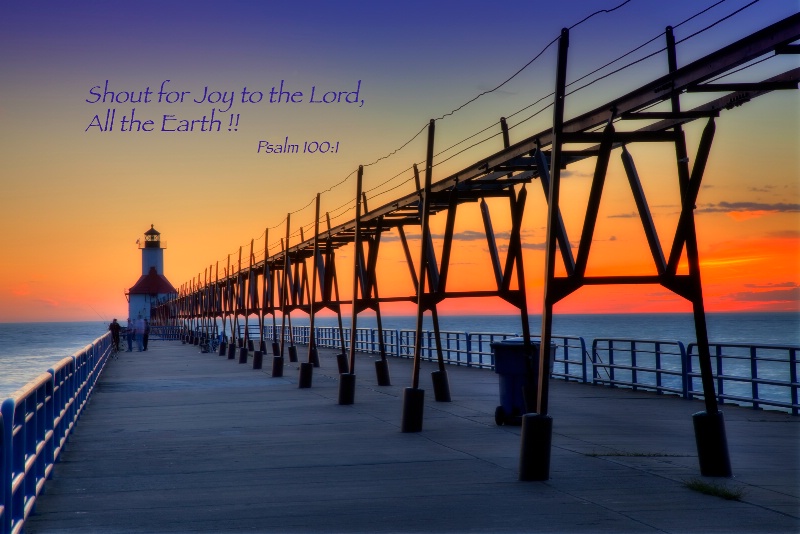 St Joseph Lighthouse 2 / Psalm 100:1 - ID: 10956930 © Leland N. Saunders