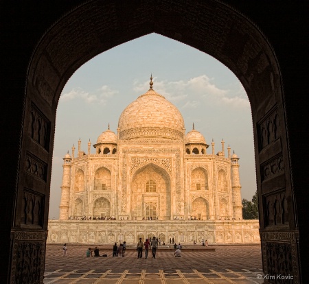 Taj through the arch