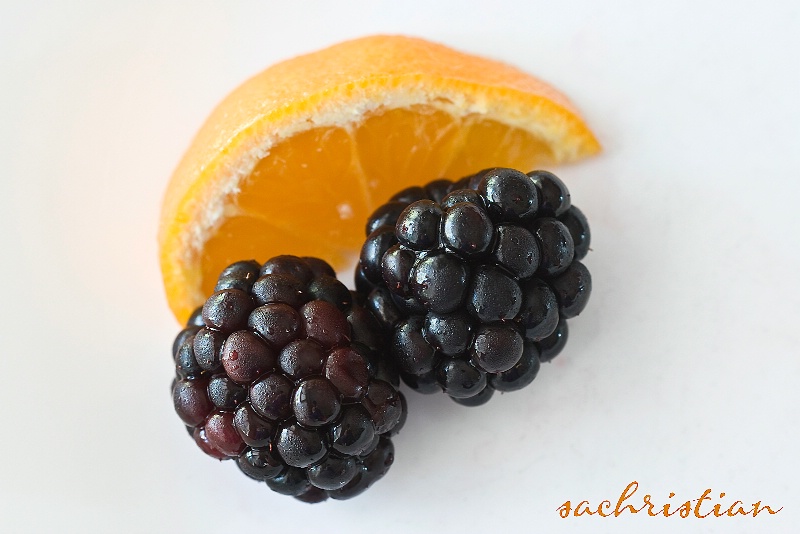 Clementine and Blackberries