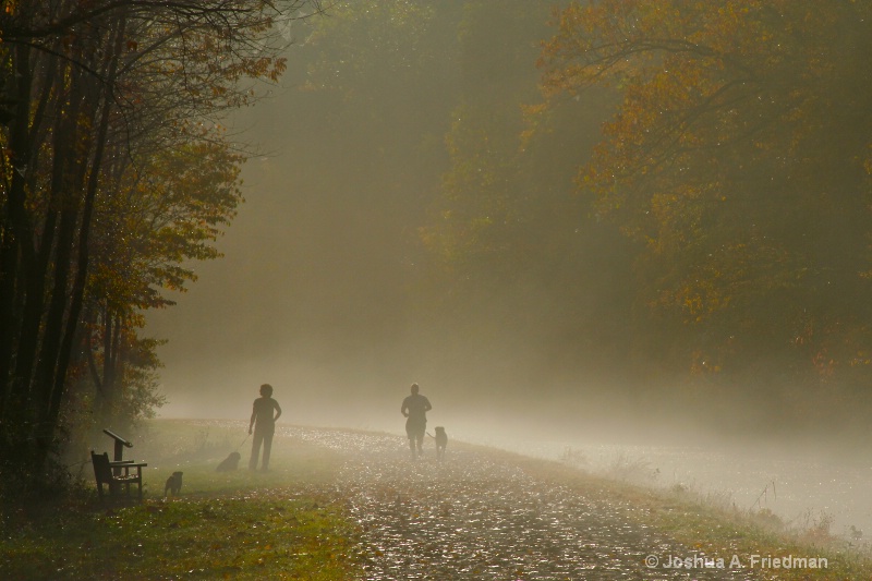 Misty Autumn Morning - Delaware Canal