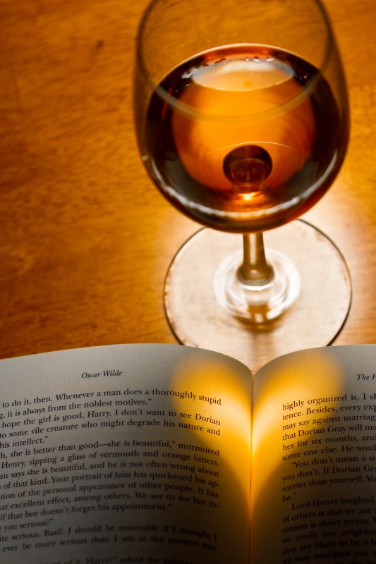 Love is a Good Book and a Glass of Wine