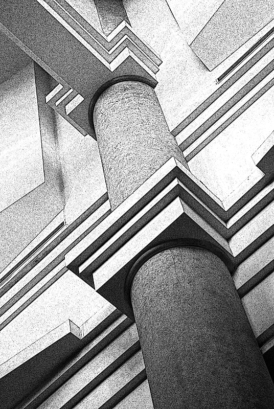 Columns & Lines converted to Black&White