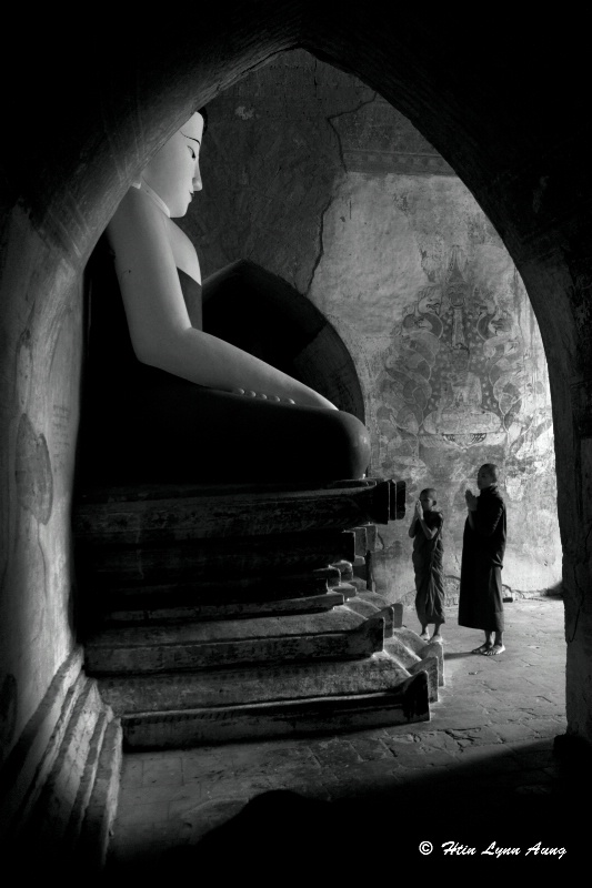 Two novices in Bagan