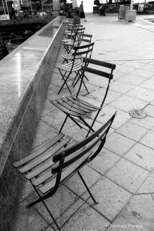 Line of chairs
