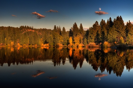 Moon over Mill Pond