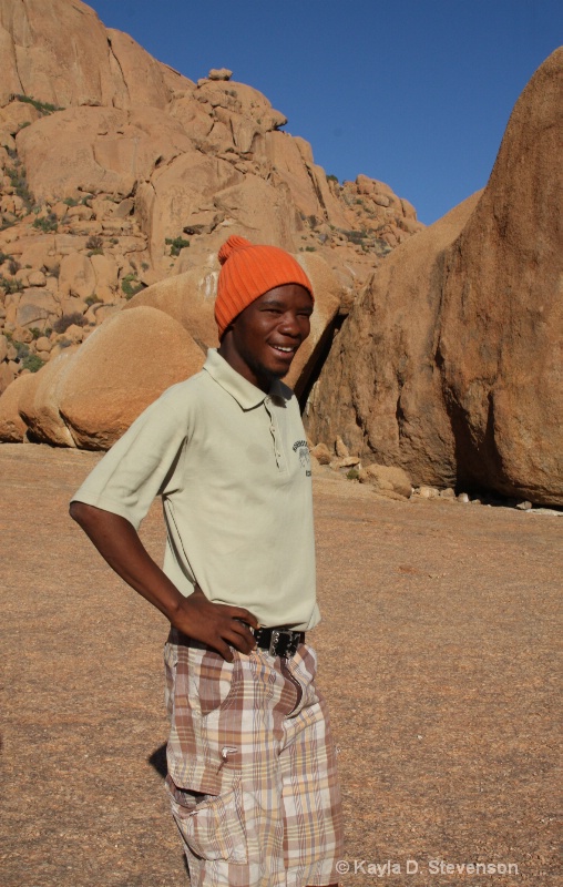 San Bushman, Spitzkoppe, Namibia