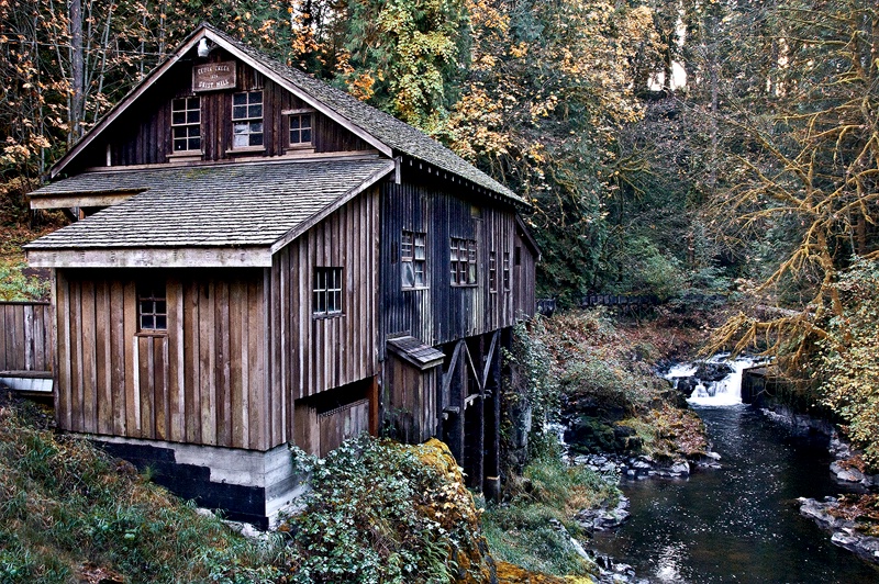 Cedar Creek Grist Mill, WA - ID: 11069459 © Denny E. Barnes