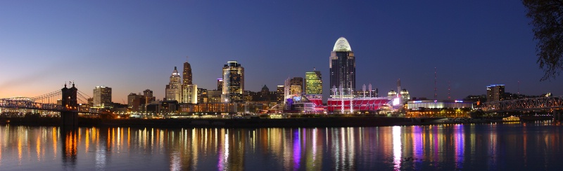Cincinnati at twilight...