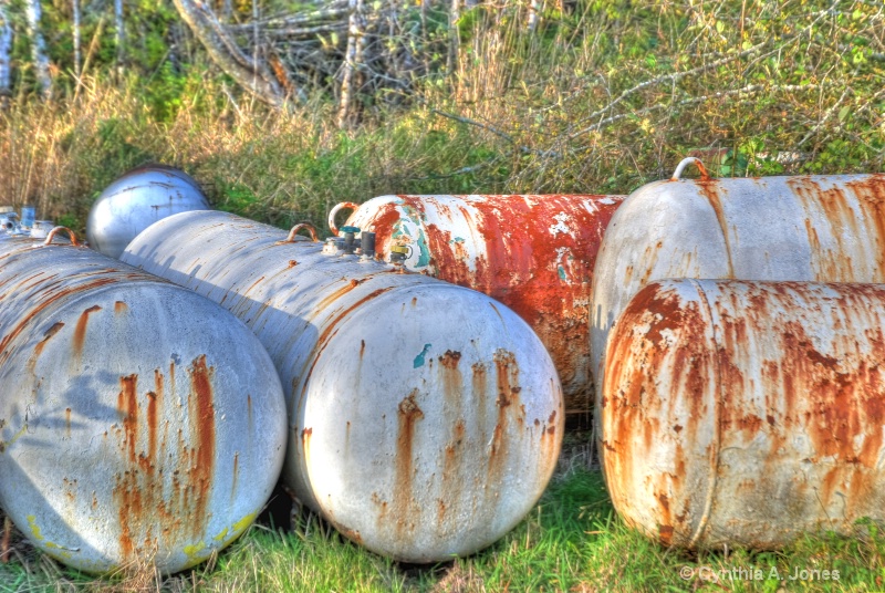 Discarded Propane Tanks