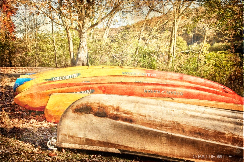 old canoes