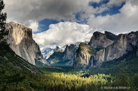 Classic Tunnel View with Clearing Storm