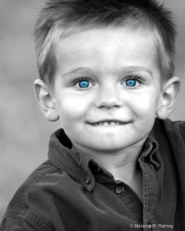 big blue eyes
