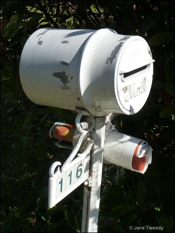 Spotlit letterbox