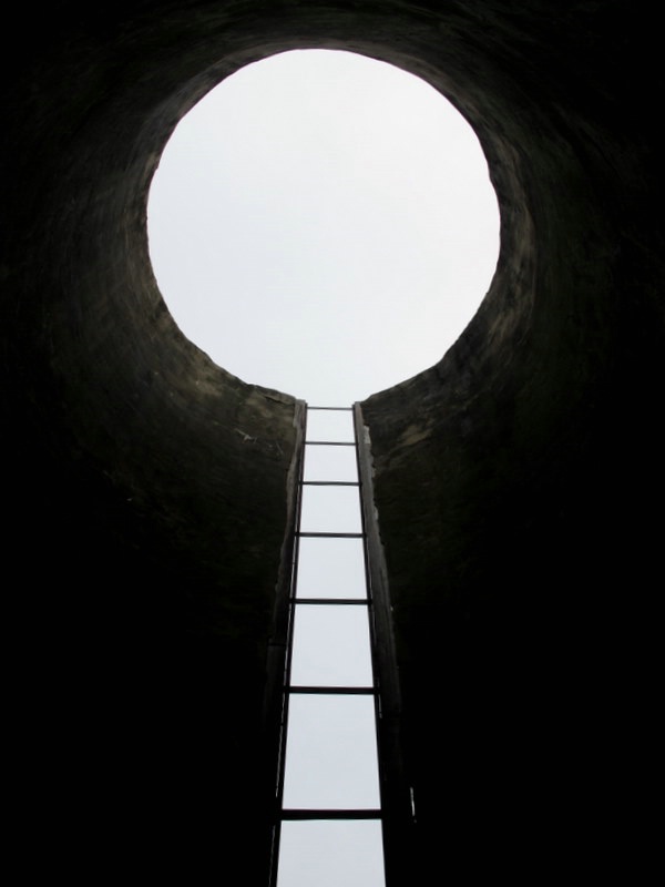 Inside a Old Silo