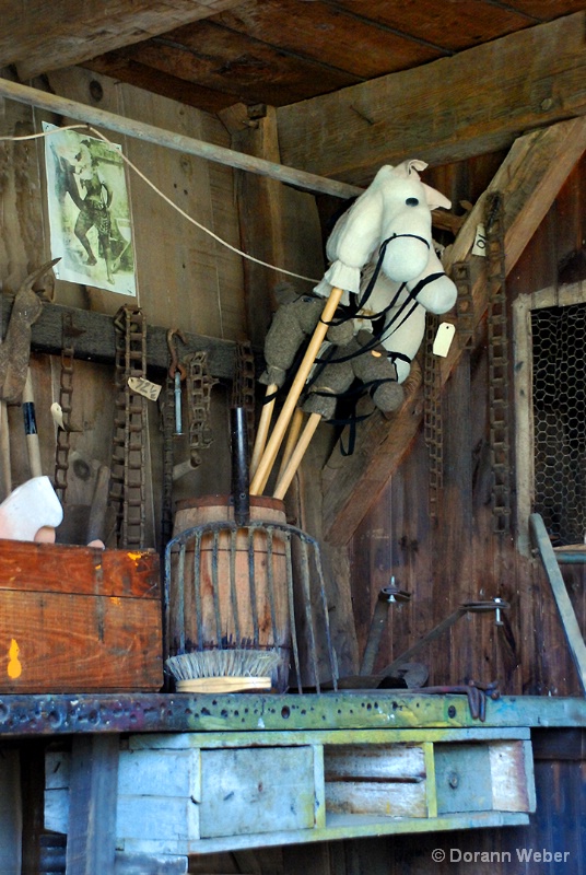 Horses in the Barn
